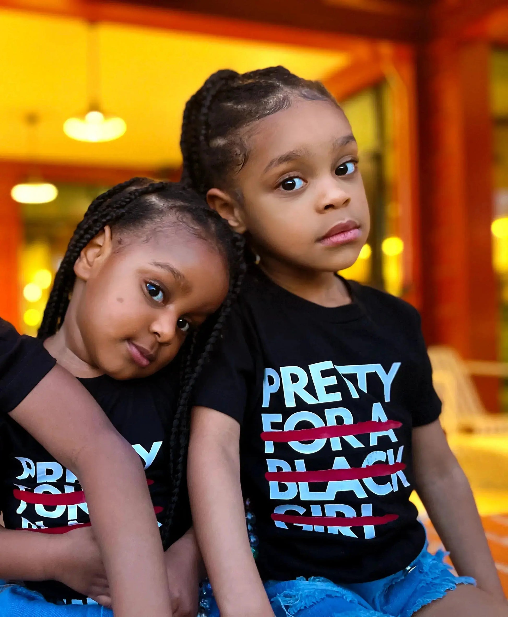 Just Pretty youth tee for Black girls (XS–XL sizes)